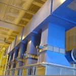 سیستم مکنده انتقال مواد در یک کارخانه