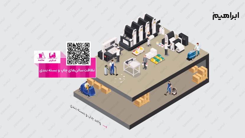 نظافت سالن چاپ و بسته بندی در صنایع چاپ و بسته بندی