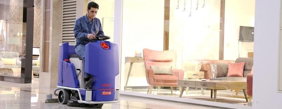 کف شوی صنعتی سرنشین دار مخصوص محیط های وسیع کف شوی صنعتی سرنشین دار مخصوص محیط های وسیع